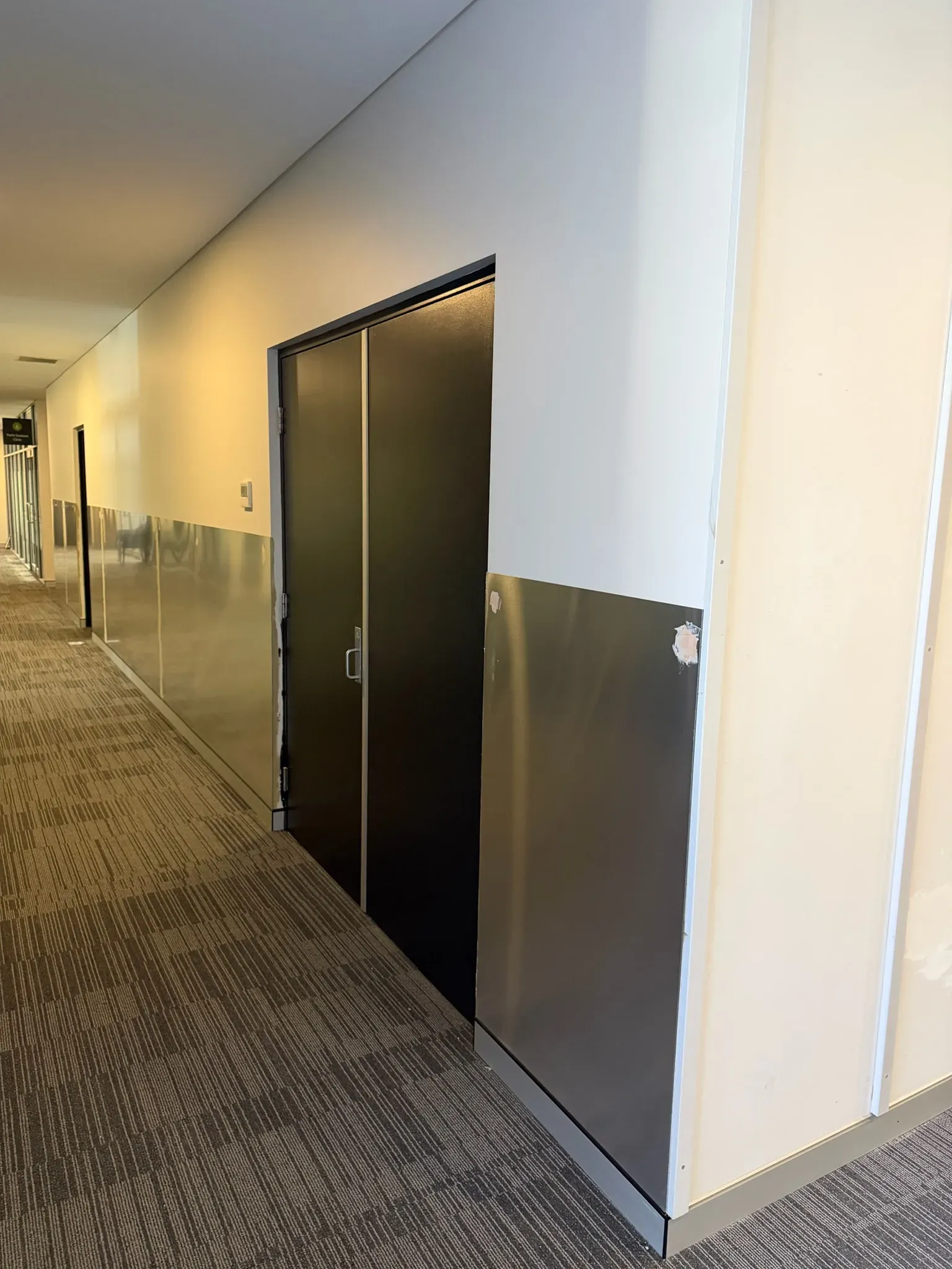 Common-area corridor, before