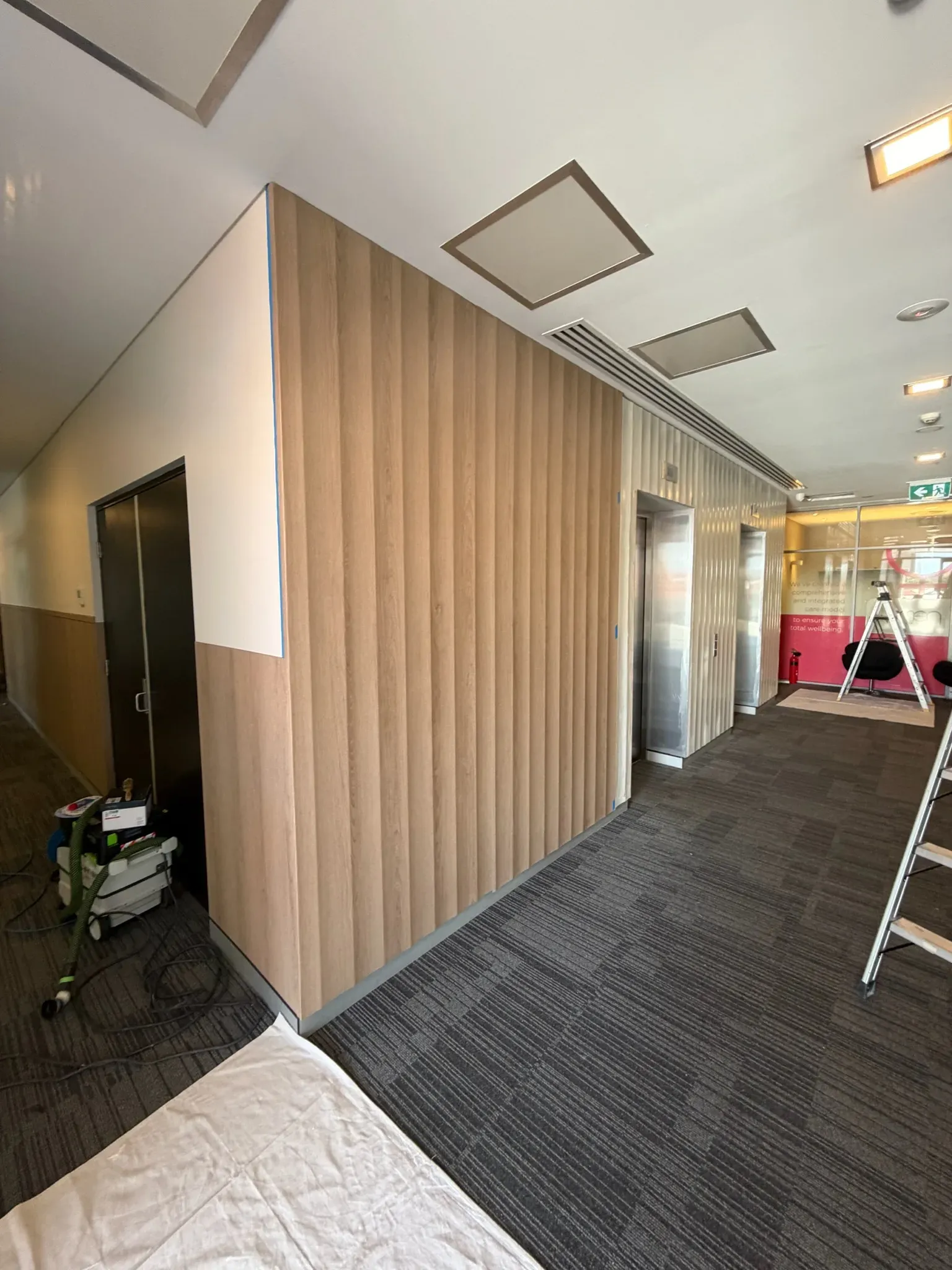 McCourt St Lobby Refurb, wrap application